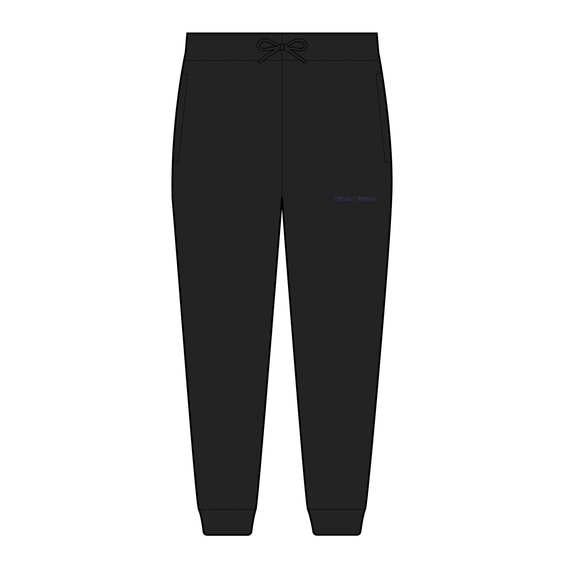 Essentials Black Unisex Sweatpants - Project Revival